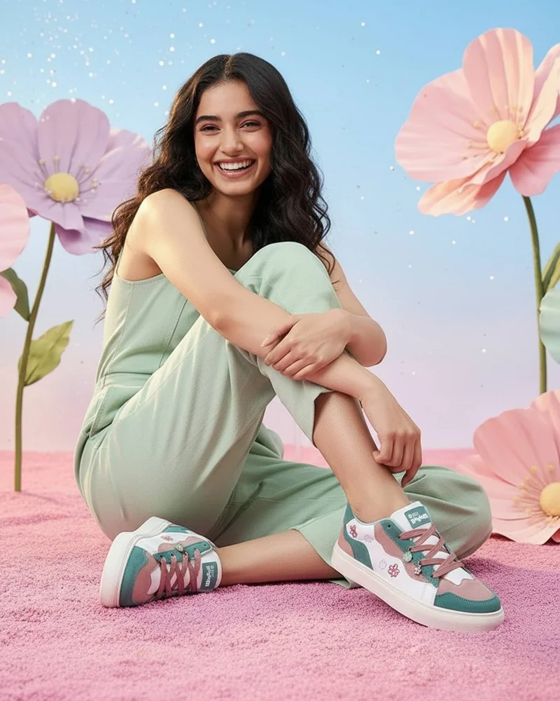 Bacca Bucci Mint Petal Crush BLOSSOM Sneakers for Women | Best Price UAE